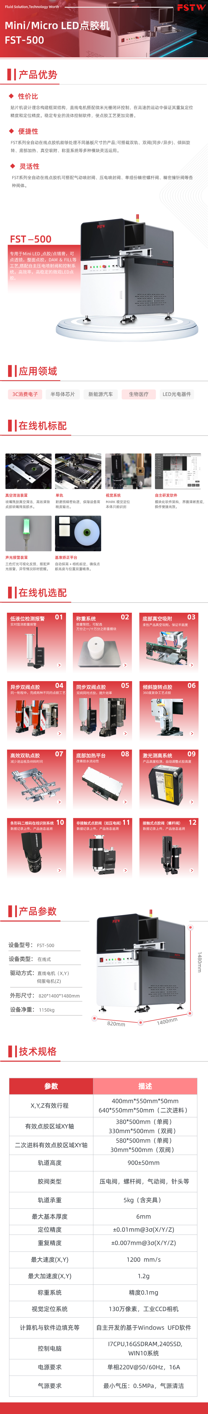 Mini/Mirco LED点胶机FST-500(图1)